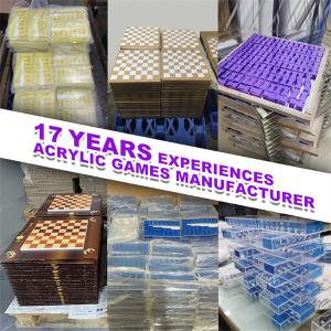 Personalized Gifts Chess Board Game Set Acrylic