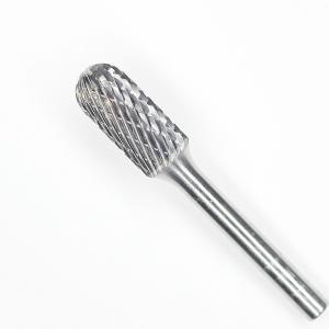 3/8" Shank Carbide Cylinder Burr Radius End On 1/2" Carbide Burr 1" Cut Length