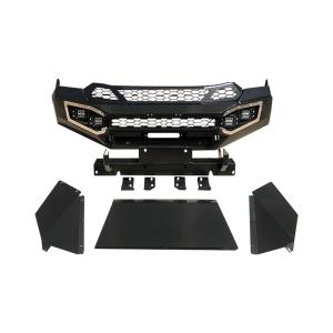 Install Original Car Hole Off Road Steel Heavy Duty Winch Bumper Guard for ISUZU