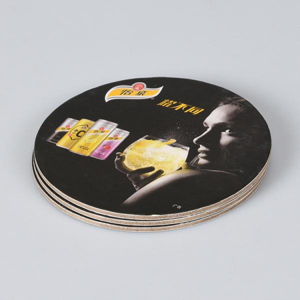 Waterproof Promotional Drink Coasters Round Shape With ISO FDA Approved
