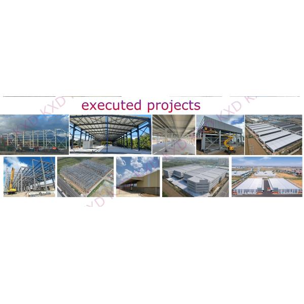 Double Slope Wide Span Steel Structure Frame Prefabricated Warehouse