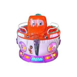 Indoor Amusement Rotating Kiddy Ride Machine Hardware , Plastic , Wood Material