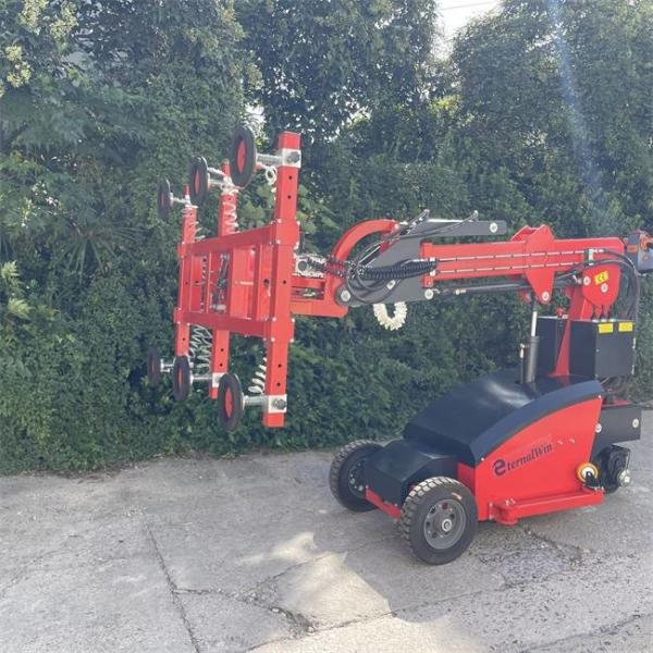 Mobile Hydraulic Vacuum Pump Glass / Sheet Lifter Robot 500kg 3.5m Height