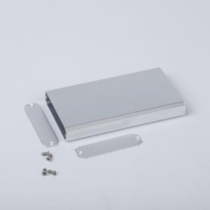 52*13*110mm Customizable Flat Aluminum Case In Silver Color For Electronics PCB