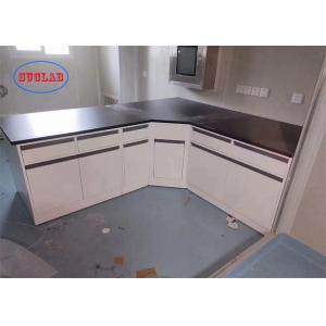 China Blue Color Chemistry Lab Bench Laboratory Bench With Storage Indonesia Ceramic Sink on sale
