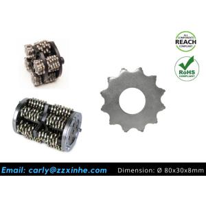 Customized EDCO Saw Parts 6pt Carbide TCT Cutters 46-55 HRC For Blastrac BMP265