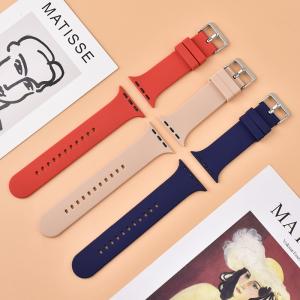 Custom 40 44mm Popular Silicone Strap Band Sports Style For Apple Watch