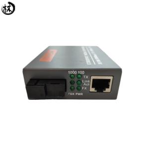 SC RJ45 To Fiber Optic Media Converter 10 /100/1000M Bit /S Single Mode