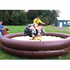 Customized Mechanical Bull Riding , Mechanical Rodeo Bull For Adults