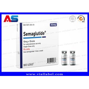 Cheap Customized Ampoule / Vial Glass Bottle Paper Boxes For Semaglutide 2mg Package Free Design for sale