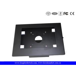 Matt Black Ipad Kiosk Stand Unimpeded Tablet Kiosk Enclosure For Samsung