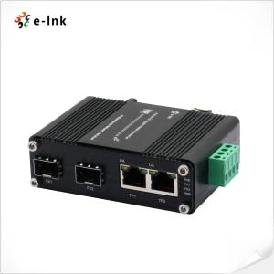 Gigabit RJ45 Mini Ethernet Industrial Gigabit Switch 2 Port 10/100M SFP