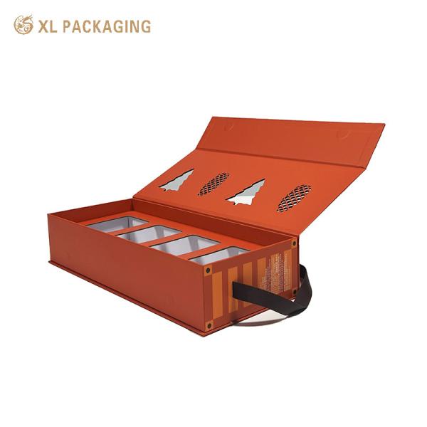 Quality XL Packaging Custom Luxury Boxes Recyclable Food Packaging Boxes Macaron Waffle Cookie Pastry Gift Box With Handle wholesale
