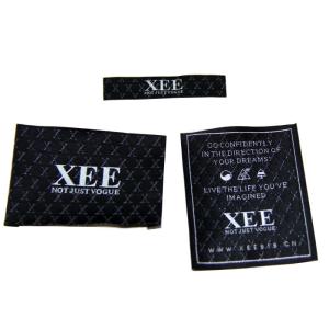 Cheap Customized design top quality polyester yarn woven lable for men\s clothes for sale