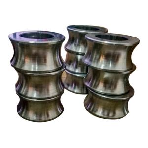 China Custom Tungsten Carbide Parts Steel Bonded Titanium Carbide GT35 Guide Roller on sale