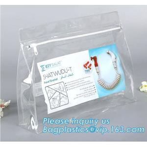 A5 size clear plastic PP PVC document file bag with zip lock,PVC bag zippered PVC mesh bag EVA document file bag bagease