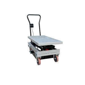 150kg Mobile Manual Scissor Lift Tables 700mmx450mm Max Height 755mm
