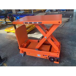 Self Propelled Mobile Lift Table 1100lbs Full Eletric Lifting With 24 DC
