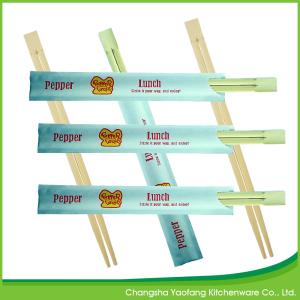 24cm Nature Sushi Chop Sticks Bamboo Disposable Open Paper Packing