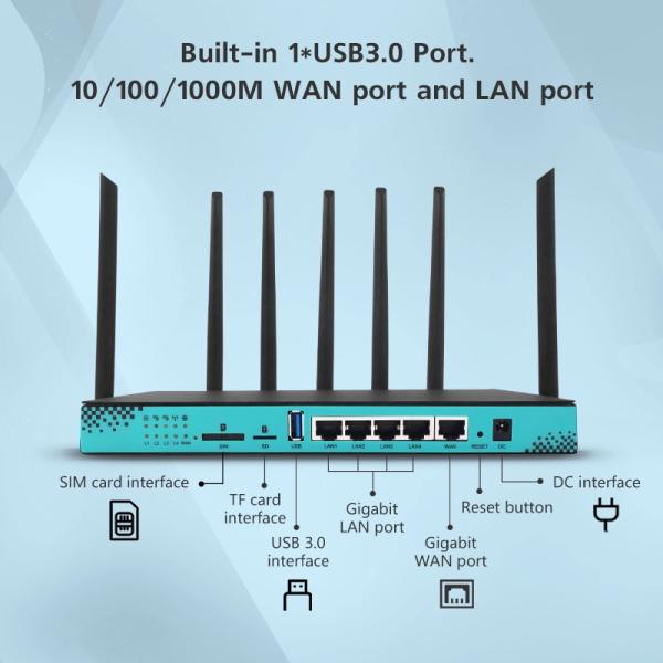 MT7621A CPU 1200mbps OpenWRT 5G Wireless Router Dual Band