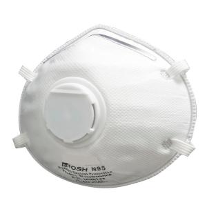 White Dustproof Disposable Face Mask , Protective Elastic Air Pollution Mask