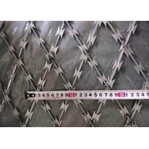 200gsm Hot Dipped Galvanized 75mmx150mm Openning Welded Razor Barbed Wire Mesh