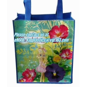 eco reusable pp woven shopping bag with logo design, eco-friendly cheap