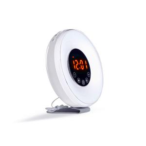 Gradual Wake Up Light Warm White Morning Sunrise Led Light Up Alarm Clock