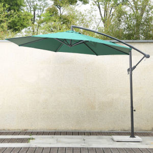 China Green Sun Garden Umbrella OEM Rectangular Cantilever Parasol on sale