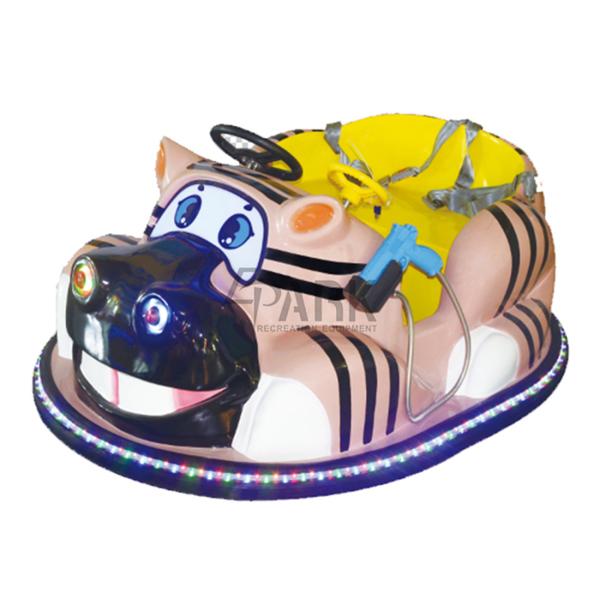 English Version Laser Parent Children Bumper Car / Amusement Park Equipment