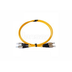 FC LSZH Duplex Fiber Optic Patch Cord For CATV System Length Customized