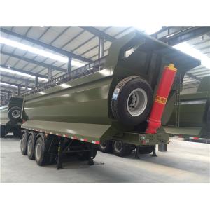 China Mechanical Suspension 60T Heavy Duty 500MM Dump Semi Trailers on sale