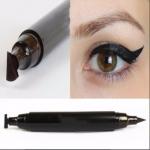 Cosmetics Wood Custom Cosmetic Packaging For Eyeliner Pencil Two Head