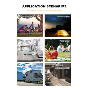 Lithium Battery Portable Power Station Generator LED Electric Solar Power Bank