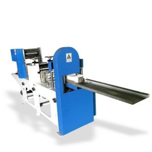 Cocktail Napkin Folding Machine 1/4 Folded Steel To Paper Embossing With Color