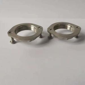 Dia 46mm M30 Stainless Steel Nuts Natural Color High Precision Machining