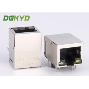 Customized 10/100base transformer plug modular rj45 network port PBT Black