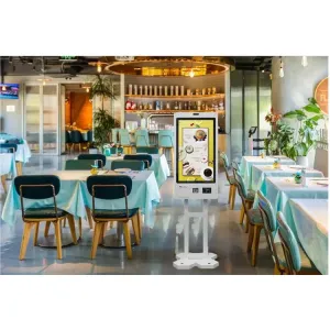 21.5'' Touchscreen Self Service Check In Kiosk With Billnote Validation And