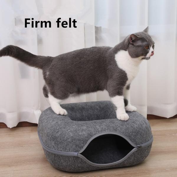 Felt Cat Nest Square Tunnel Cat Nest Cat Pet Toy Furniture Cat Bed Warmers