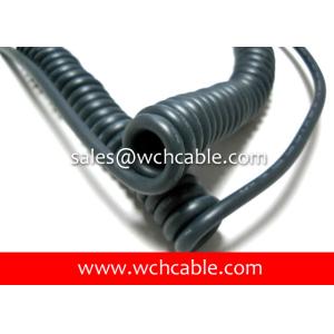 Cheap UL21127 Polyurethane PUR Sheathed Elastic Curly Cable 75C 600V for sale