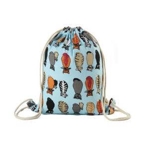 Practical Canvas Drawstring Bags Hiking / Traveling / Shopping Use