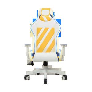 Soft HR Foam White Cream Ergonomic Gaming Chair 3D Armrest For Child