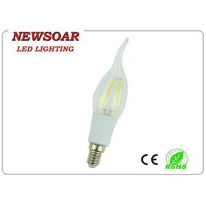360degree 2w led filament light souce made of plastic and glass