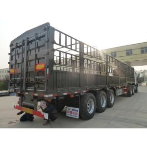 3 Axles Animal Or Cargo Transport Fence Type Truck Trailers