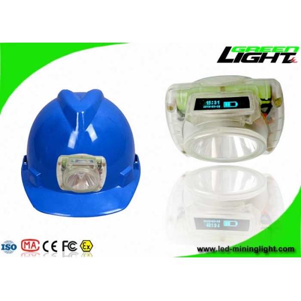 Quality Portable Lightweight LED Coal Miners Lamp 6.8Ah Rechargeable Battery With OLED Screen wholesale
