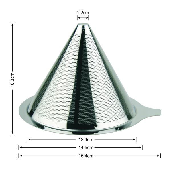 Coffee Maker Gift Set With Large Eco - Friend Fine Mesh Coffee Dripper For 4-6 Cups