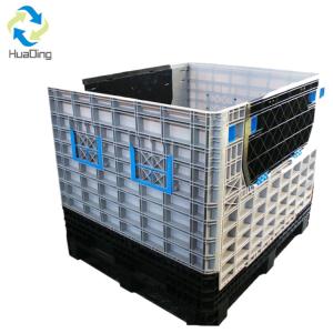 HDPE material box plastic pallet box storage autoparts bins container plastic