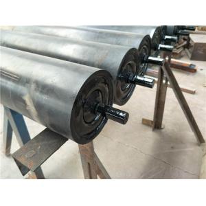 Rubber Coated 89mm 165mm Belt Conveyor Rollers Aging Resistance
