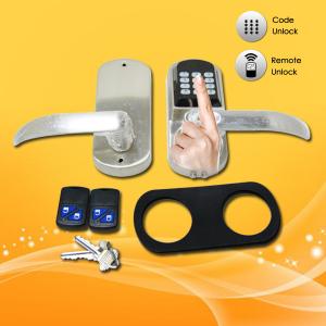Cheap Easy Operated Electronic Keypad Door Lock With Fingerprint / Password Open for sale