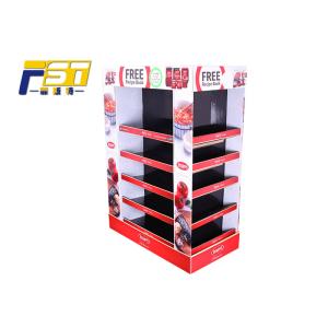 Full Color Printing Quarter Pallet Display Customized Dimensions Gloss / Matt